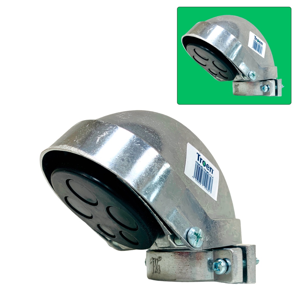 CABEZOTE CON ABRAZADERA PARA TUBOS DE 1 1/4" TROEN