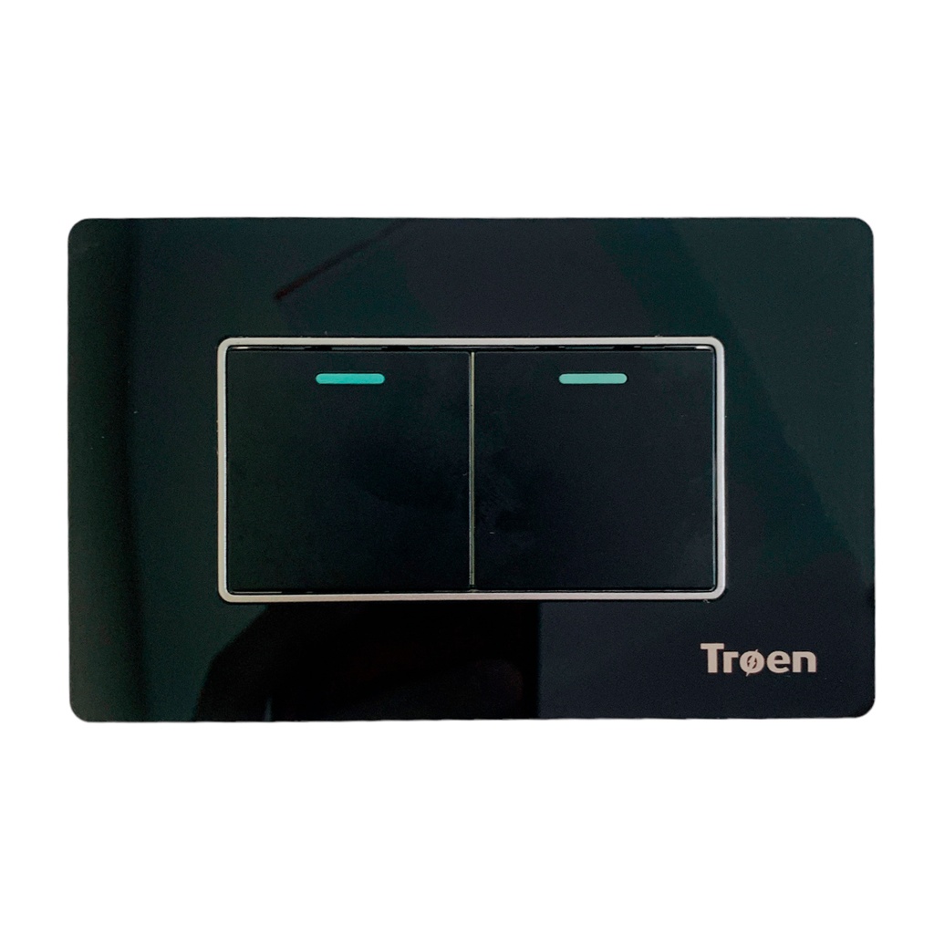 APAGADOR DOBLE DE ACRILICO NEGRO TROEN