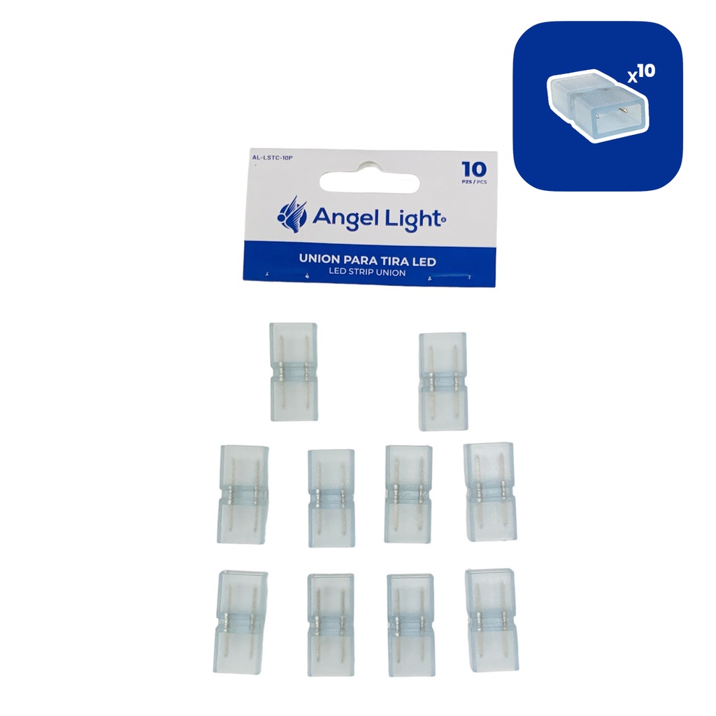 UNION PARA TIRA LED 10 PZAS ANGEL LIGHT