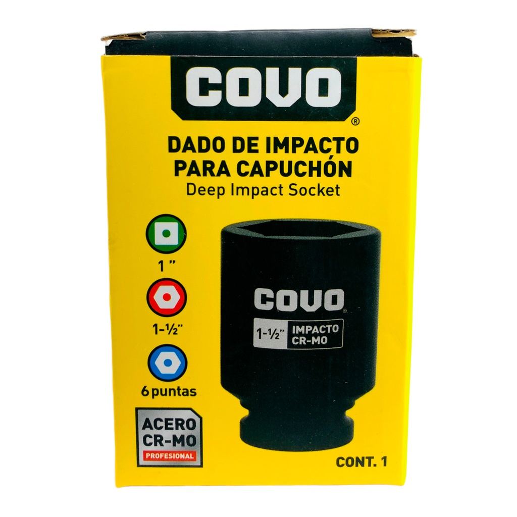 DADO DE IMPACTO 1 1/2" X 1" COVO
