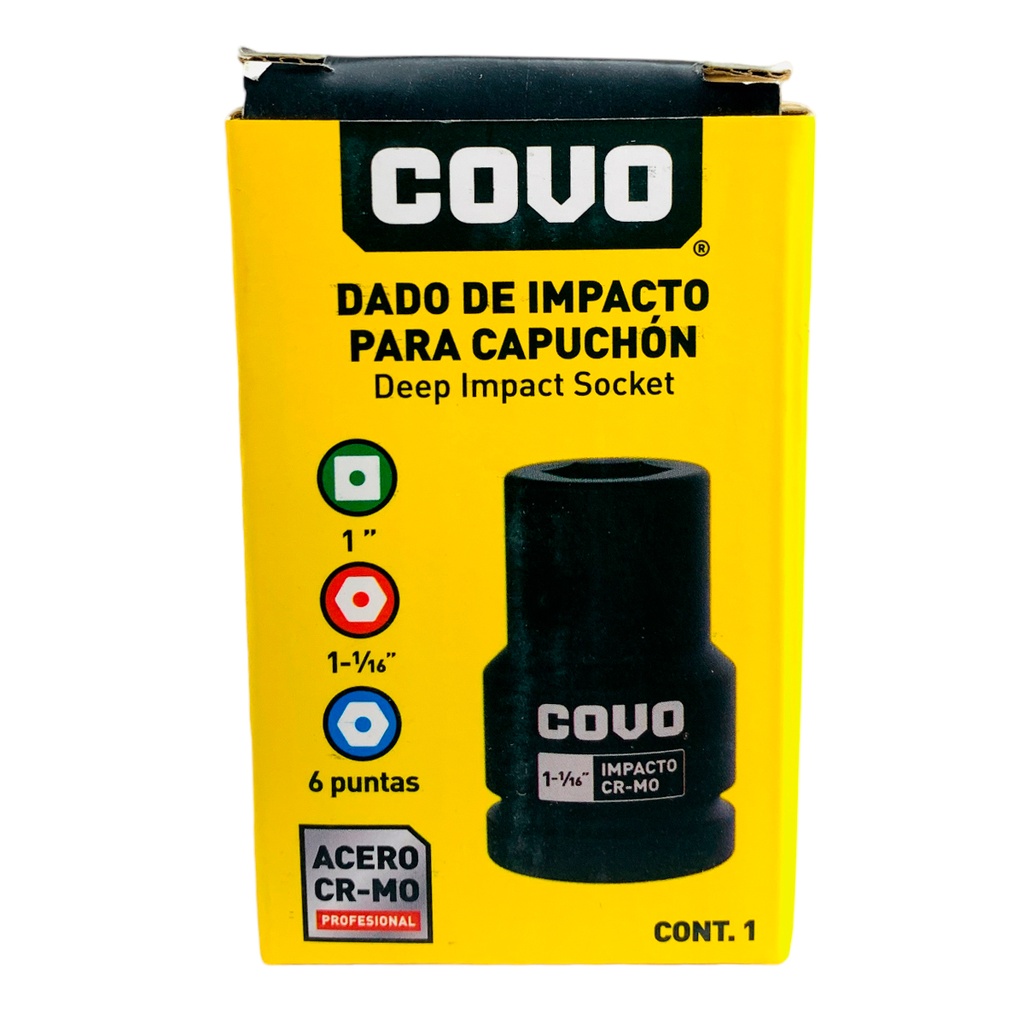 DADO DE IMPACTO 1 1/16" X 1" COVO