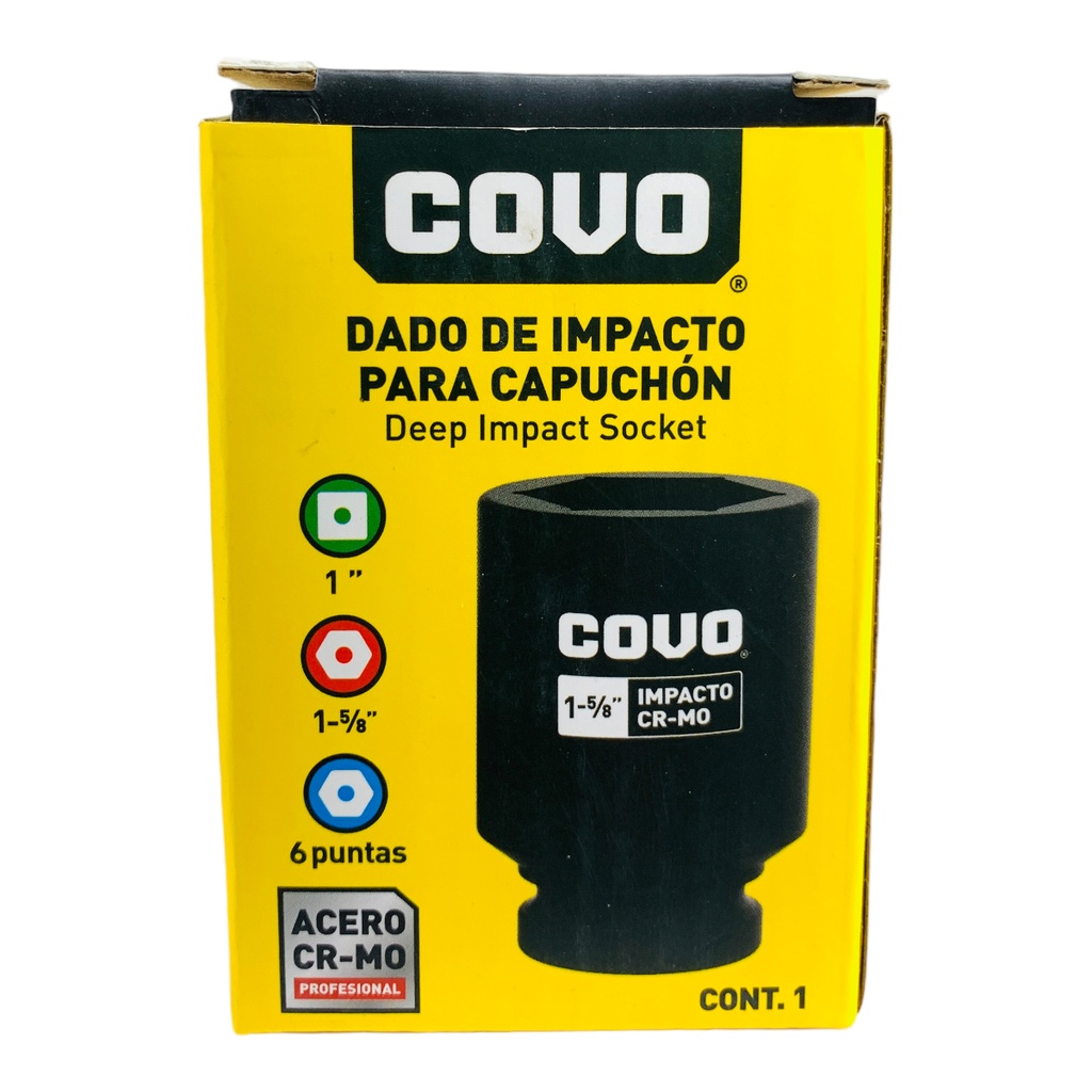 DADO DE IMPACTO 1 5/8" X 1" COVO