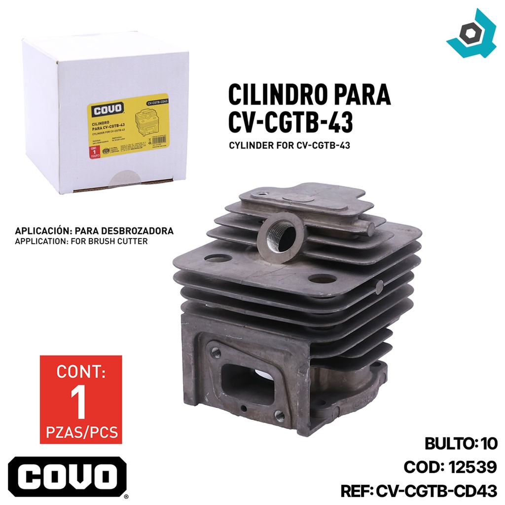 CILINDRO PARA DESMALEZADORA 43CC REPUESTO COVO