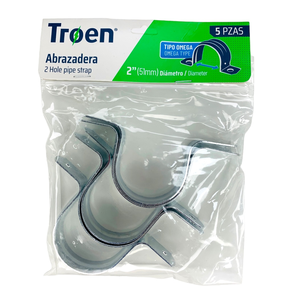 ABRAZADERA OMEGA 2" 5 PZAS TROEN