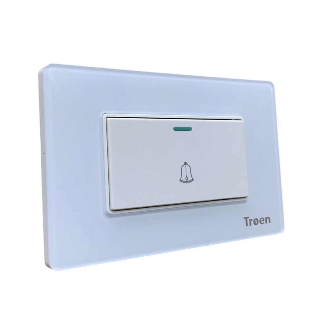 TIMBRE PARA PUERTAS DE ACRILICO BLANCO TROEN