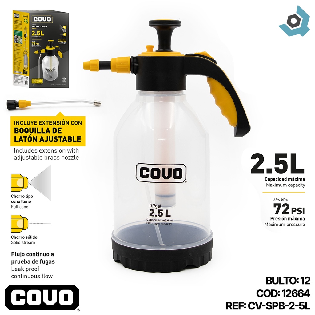 ATOMIZADOR 2.5L COVO