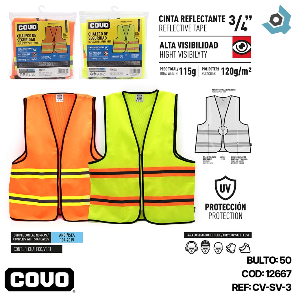 CHALECO DE SEGURIDAD COVO