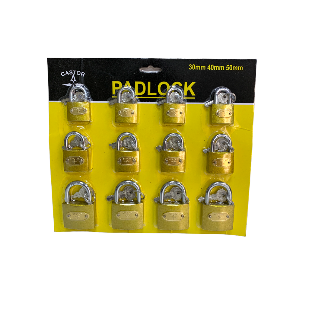 SET DE CANDADOS 30MM 40MM 50MM CASTOR