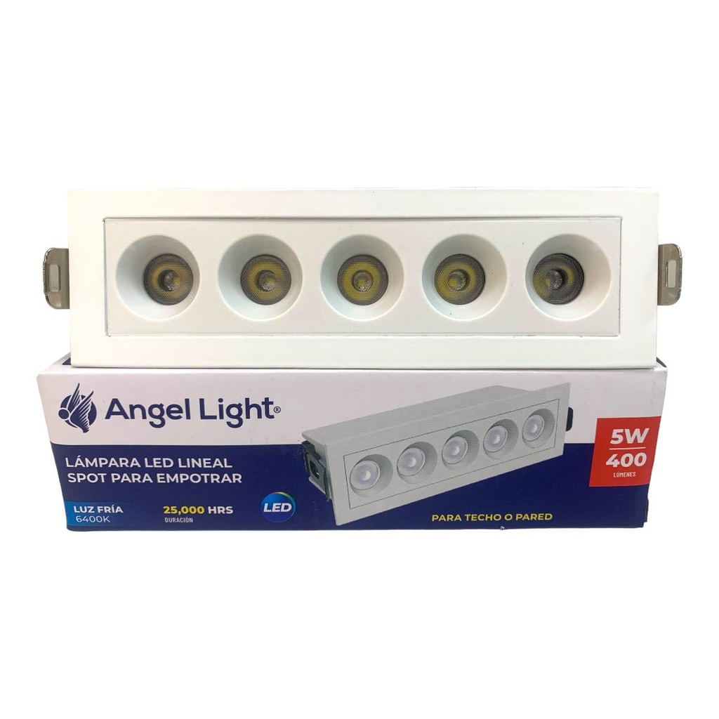LAMPARA SPOT LED 5W 6400K BLANCA PARA EMPOTRAR ANGEL LIGHT