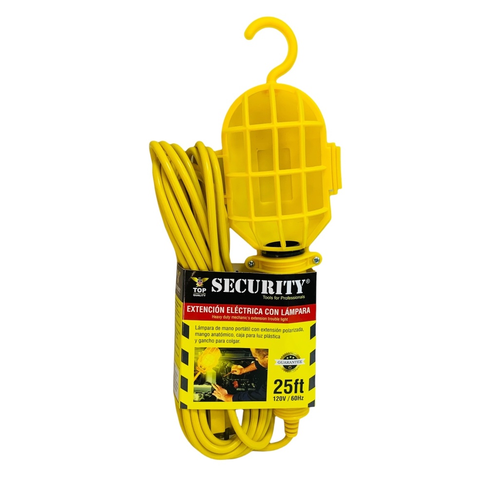 EXTENSION ELECTRICA 7.62M CON LAMPARA SECURITY