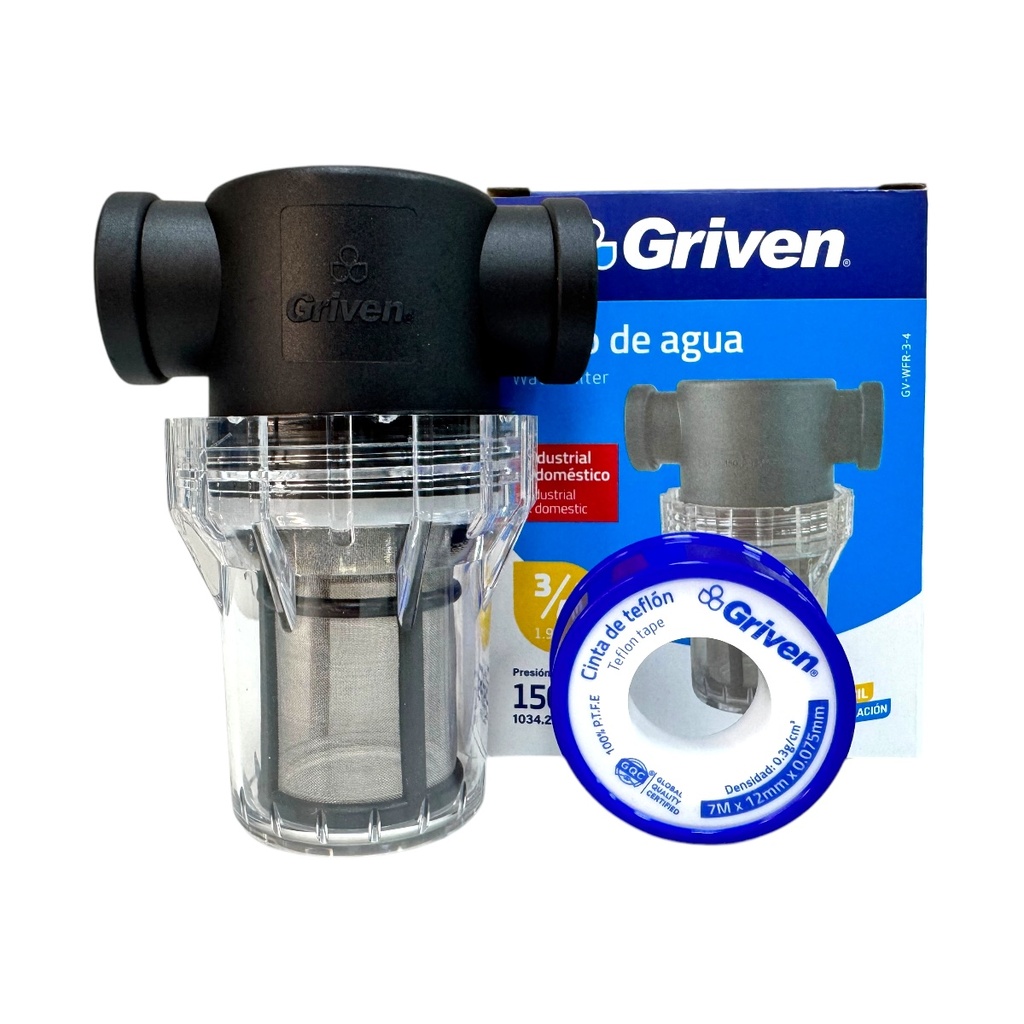FILTRO DE AGUA 3/4" GRIVEN