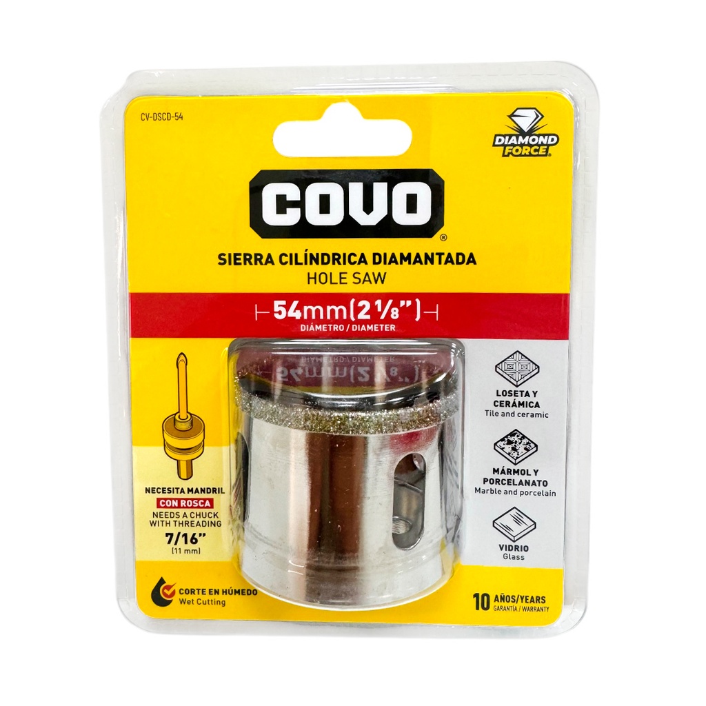 SIERRA CILINDRICA DIAMATADA 54MM COVO