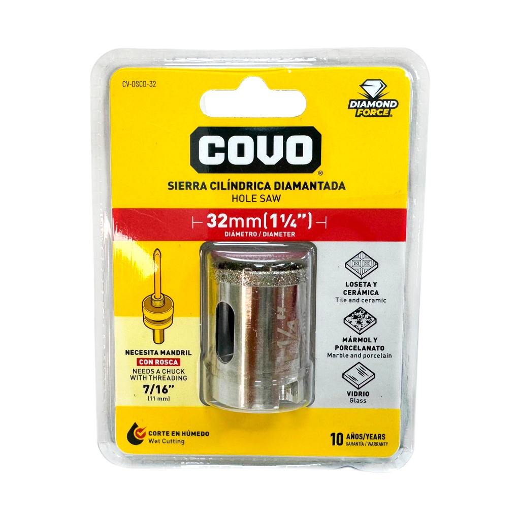 SIERRA CILINDRICA DIAMATADA 32MM COVO