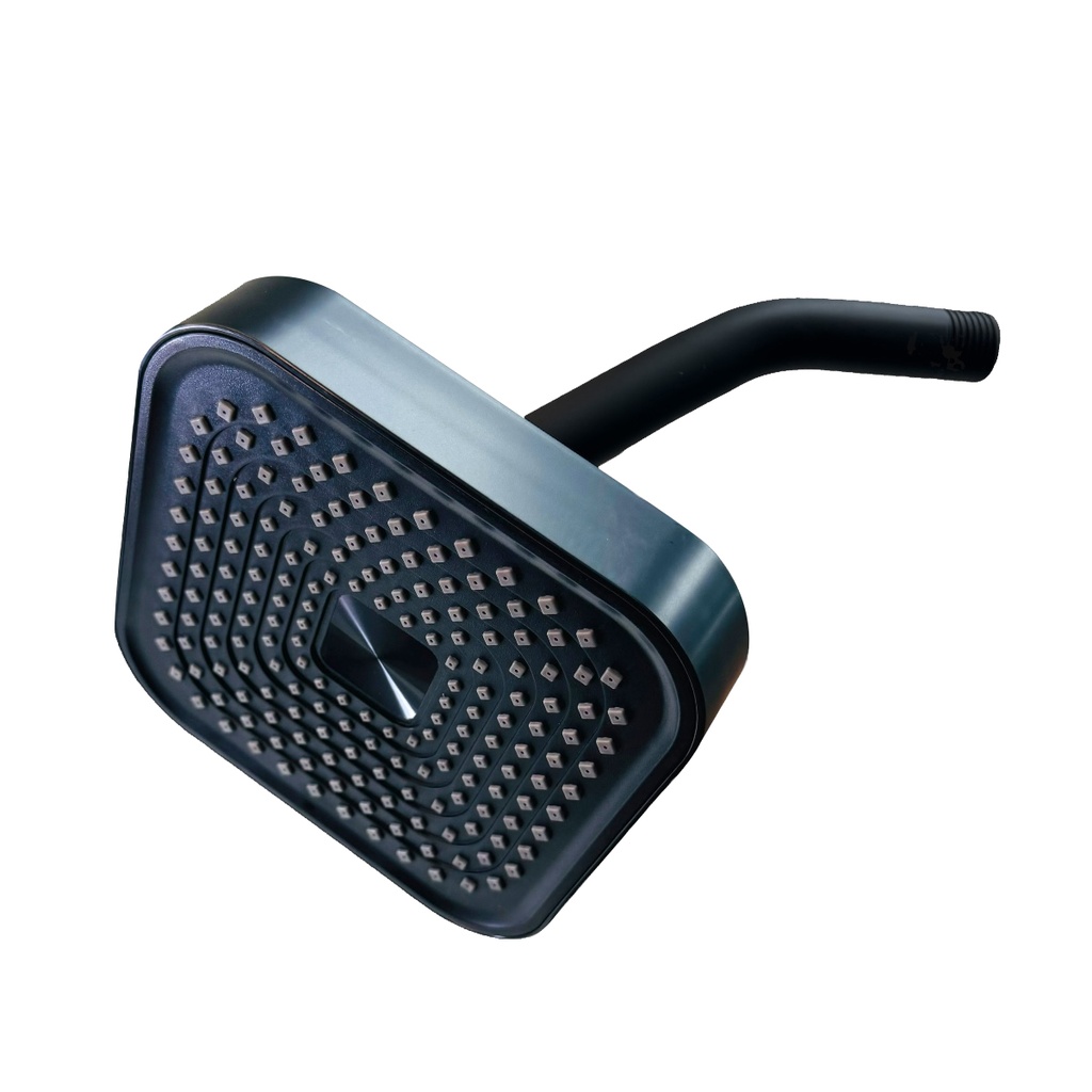 REGADERA CUADRADA 6" NEGRO MATE GRIVEN