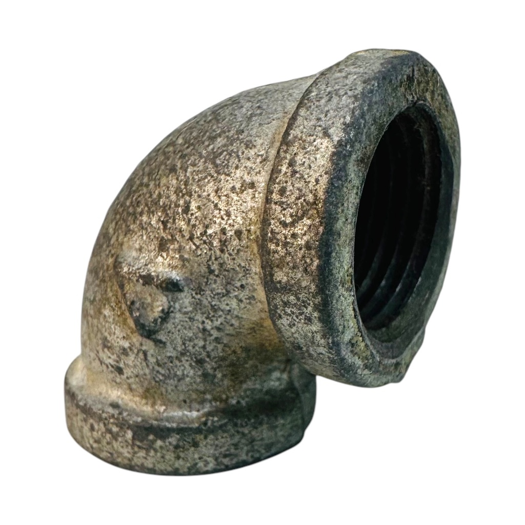 CODO 90GR 1/2" DE ACERO GALVANIZADO HR