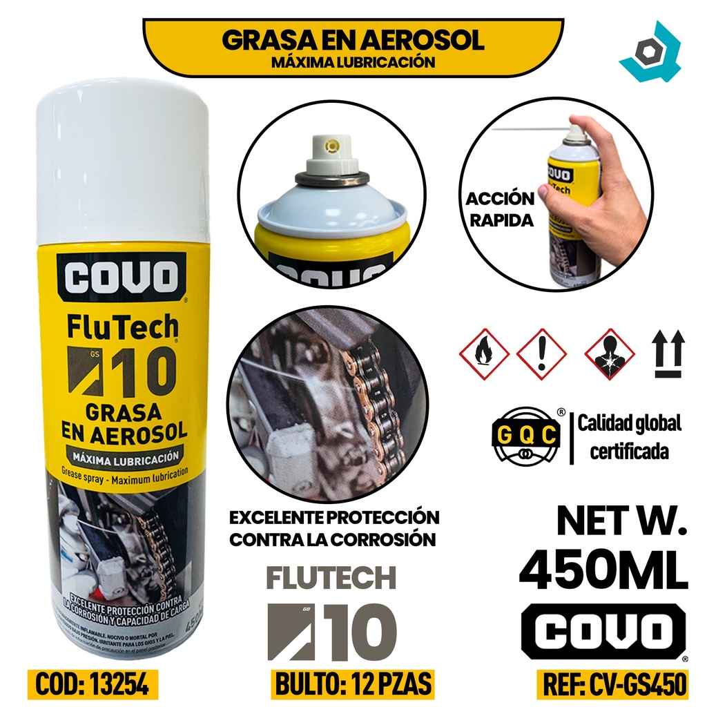 GRASA EN AEROSOL 450ML COVO