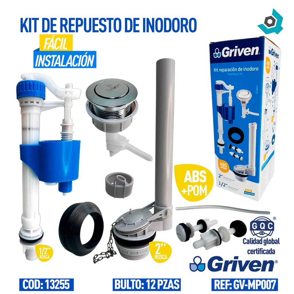 KIT DE HERRAJE PARA W.C GRIVEN
