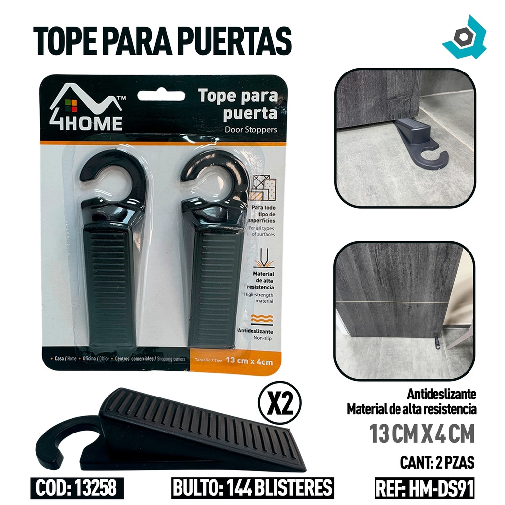 TOPE PARA PUERTAS 2PZAS 4HOME