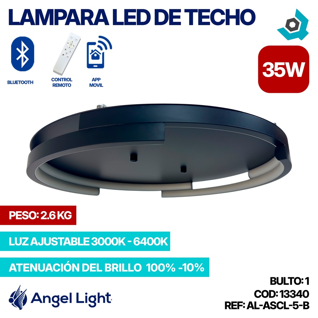 LAMPARA LED 35W DE TECHO LUZ AJUSTABLE ANGEL LIGHT
