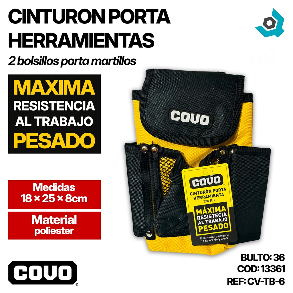 CINTURON PORTA HERRAMIENTAS COVO