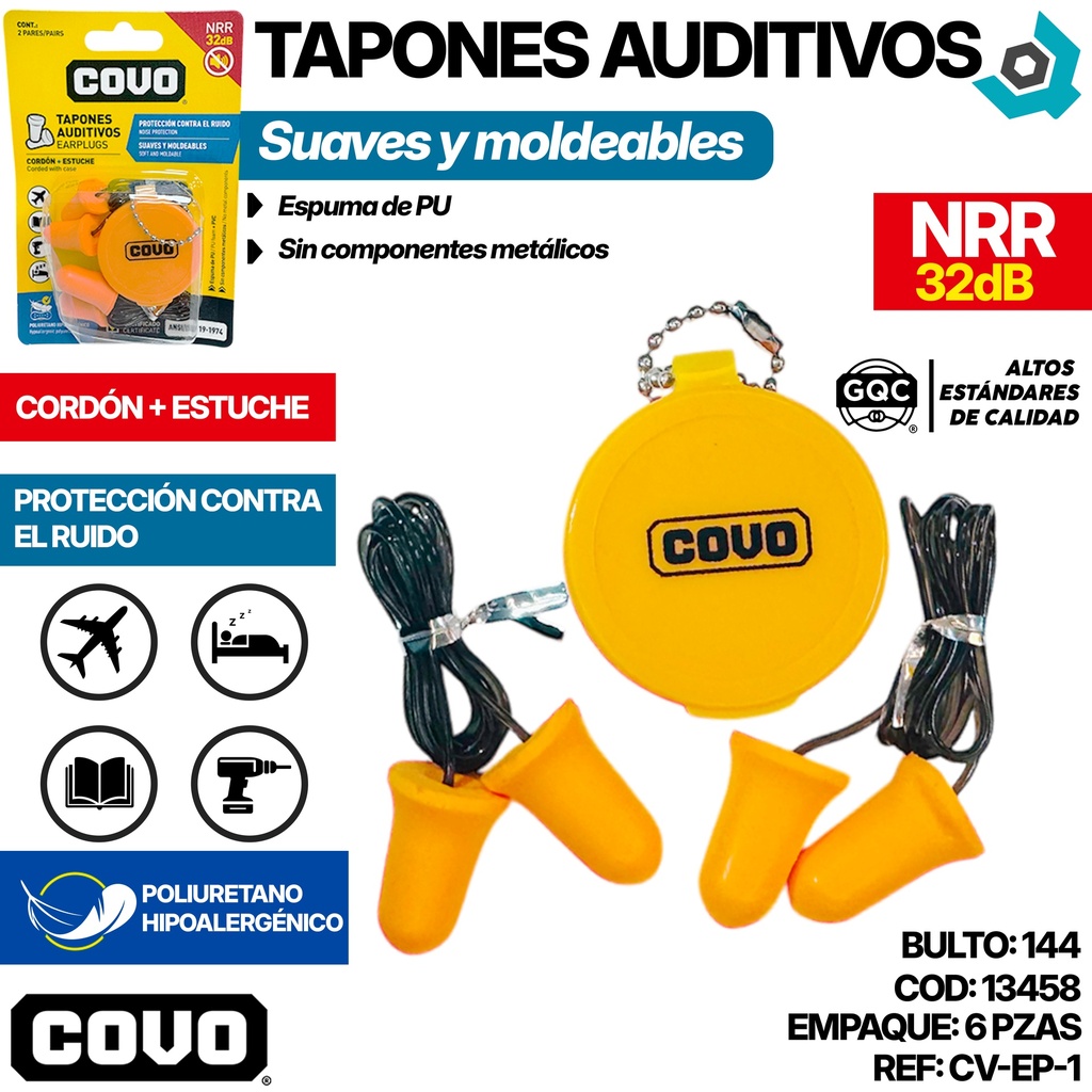 TAPONES AUDITIVOS COVO