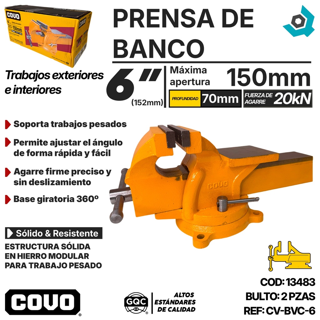 PRENSA DE BANCO 6" COVO