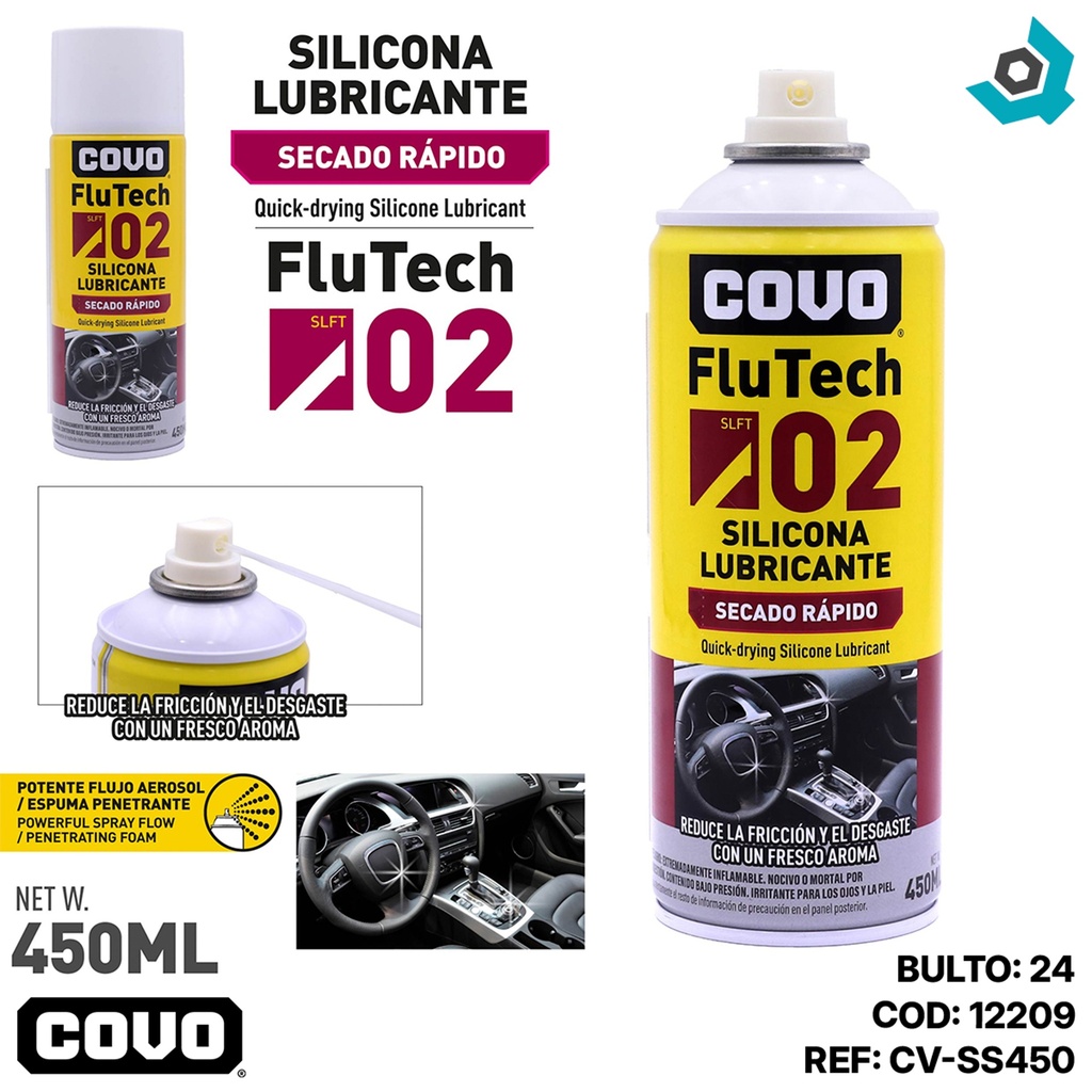 SILICONA LUBRICANTE 450ML COVO