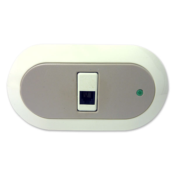 TOMA PARA CABLE DE TELEFONO MARRON