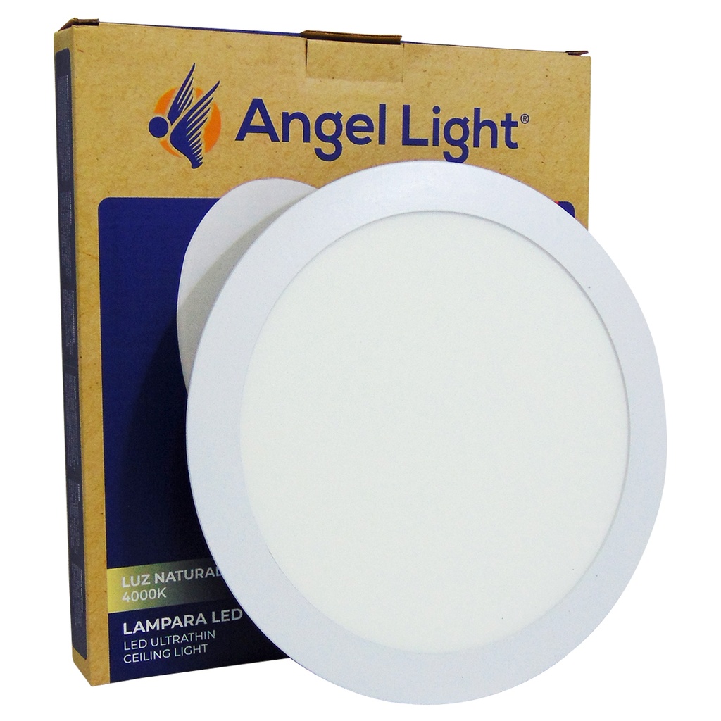 LAMPARA LED PARA EMPOTRAR REDONDA 18W 8.1" LUZ NATURAL ANGEL LIGHT