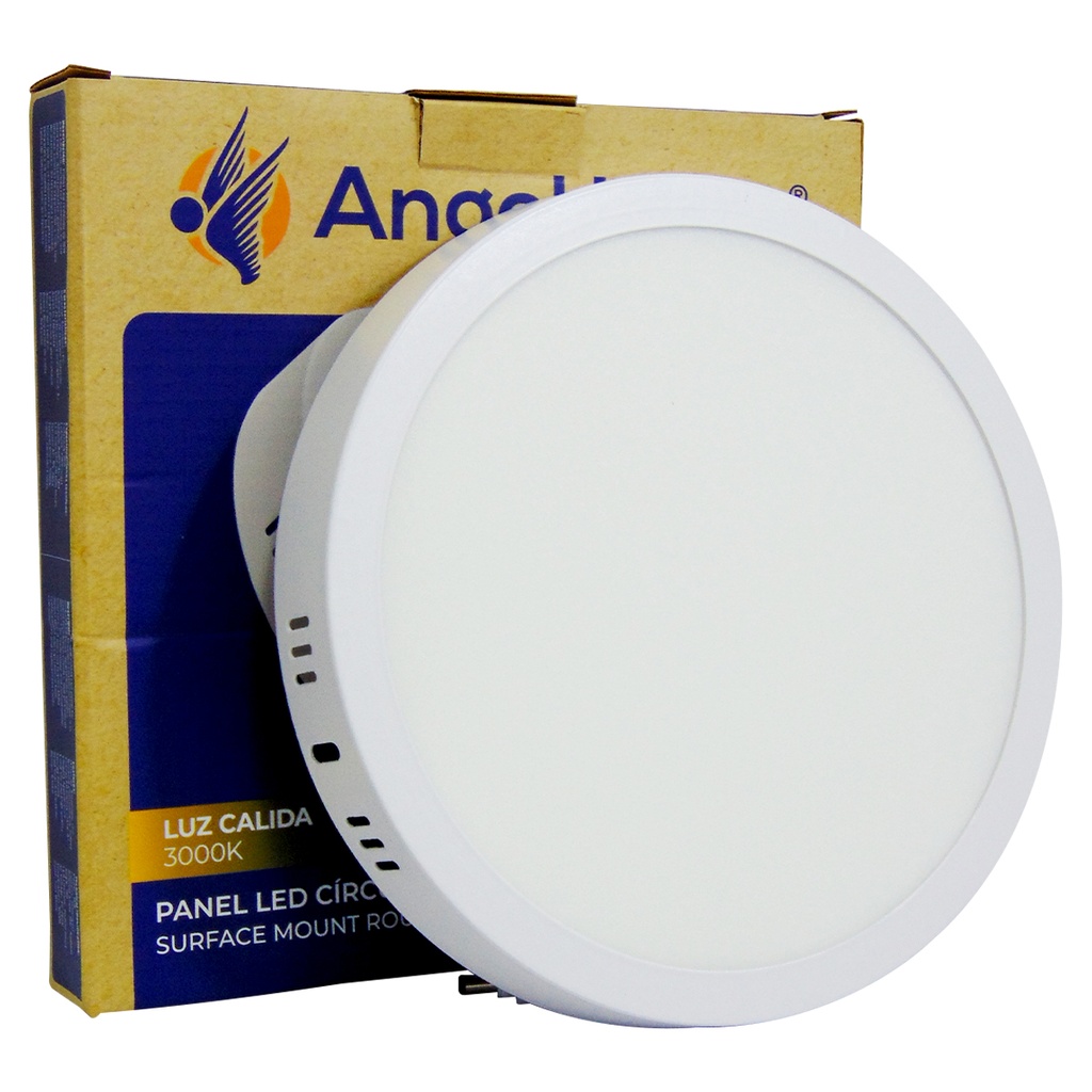 LAMPARA LED SUPERFICIAL REDONDA 18W 8.7" LUZ CALIDA ANGEL LIGHT