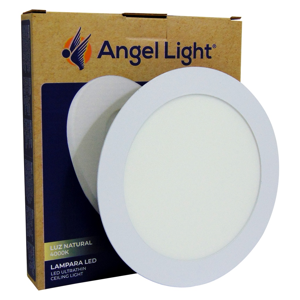 LAMPARA LED PARA EMPOTRAR LUZ CALIDA (AMARILLA) REDONDA 12W 6.7" ANGEL LIGHT