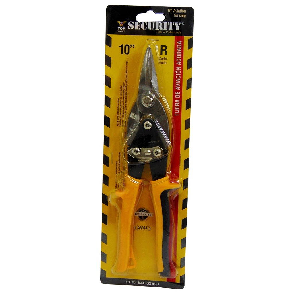 TIJERA DE AVIACION 10" CORTE RECTO SECURITY