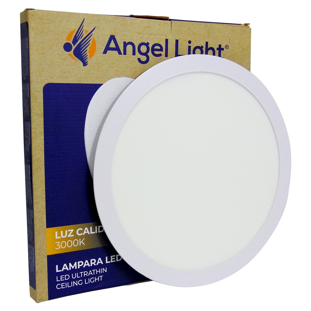 LAMPARA LED PARA EMPOTRAR REDONDA 24W 7.5" LUZ CALIDA ANGEL LIGHT