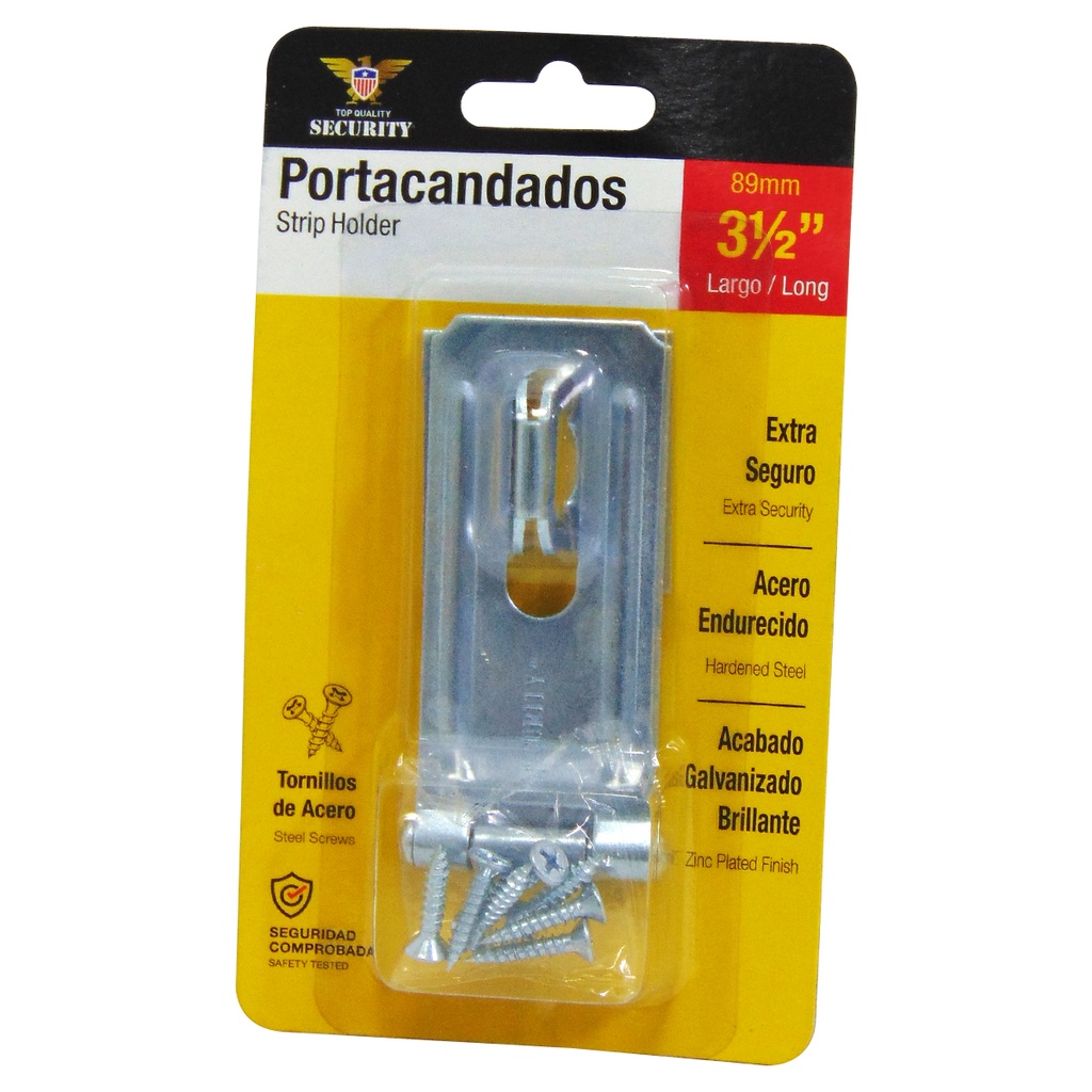 PORTA CANDADO 3.5" CROMADO SECURITY