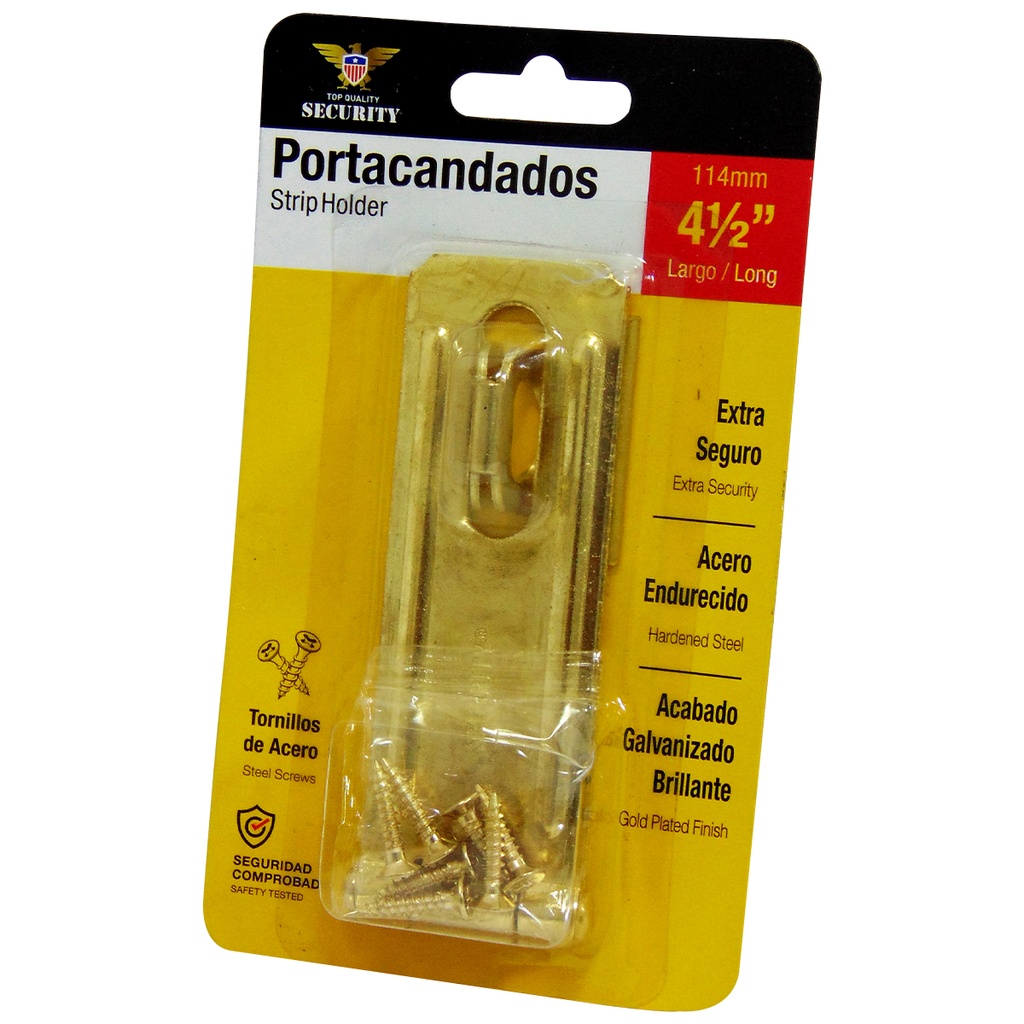 PORTA CANDADO 4.5" DORADO SECURITY