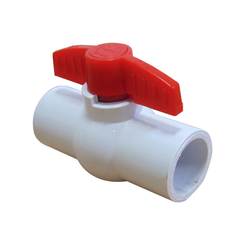 VALVULA 1/2" DE PVC SIN ROSCA FIRM