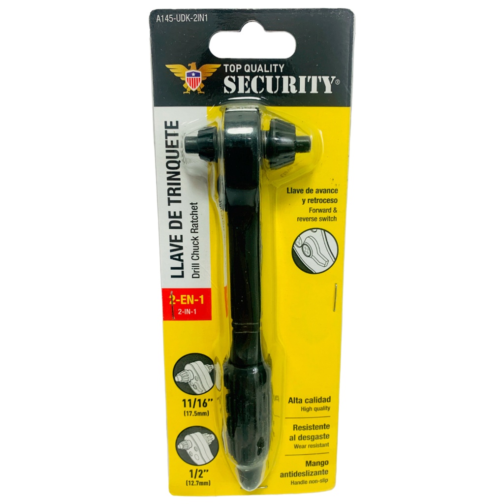 LLAVE DE TRINQUETE 2 EN 1 SECURITY