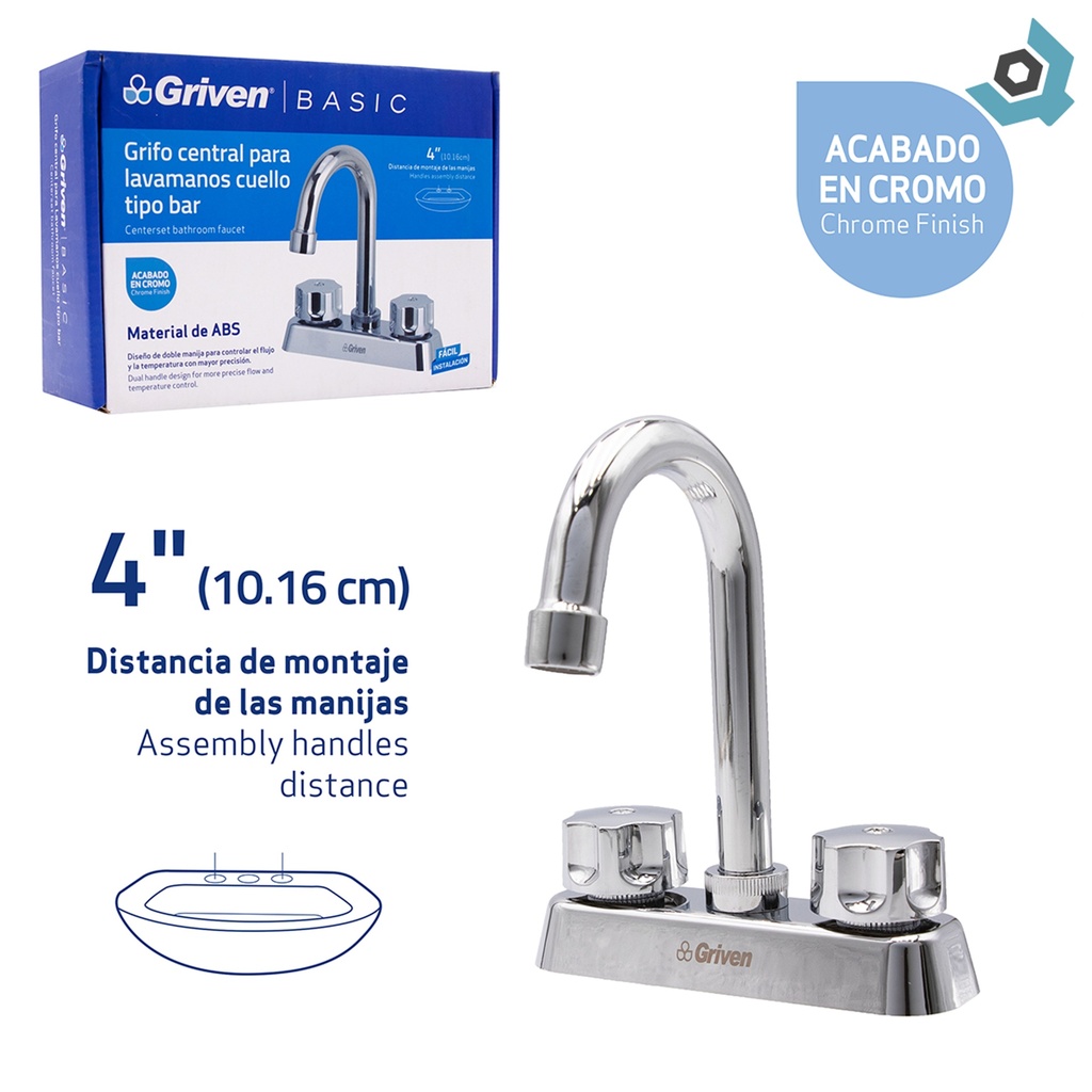 GRIFERIA PARA LAVAMANOS GRIVEN BASIC