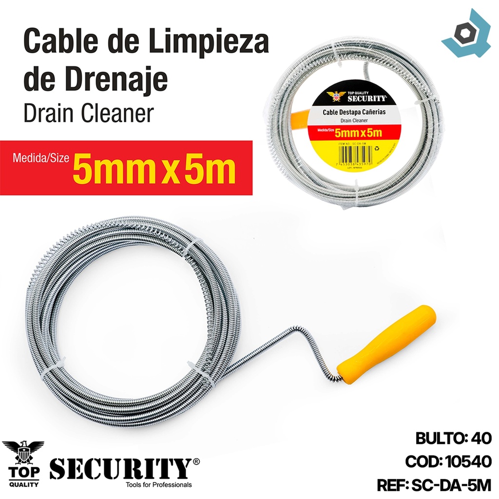 CABLE DESTAPA CANERIA 5MM X 5M SECURITY