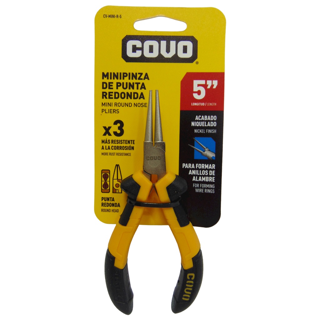 MINI PINZA DE PUNTA REDONDA COVO