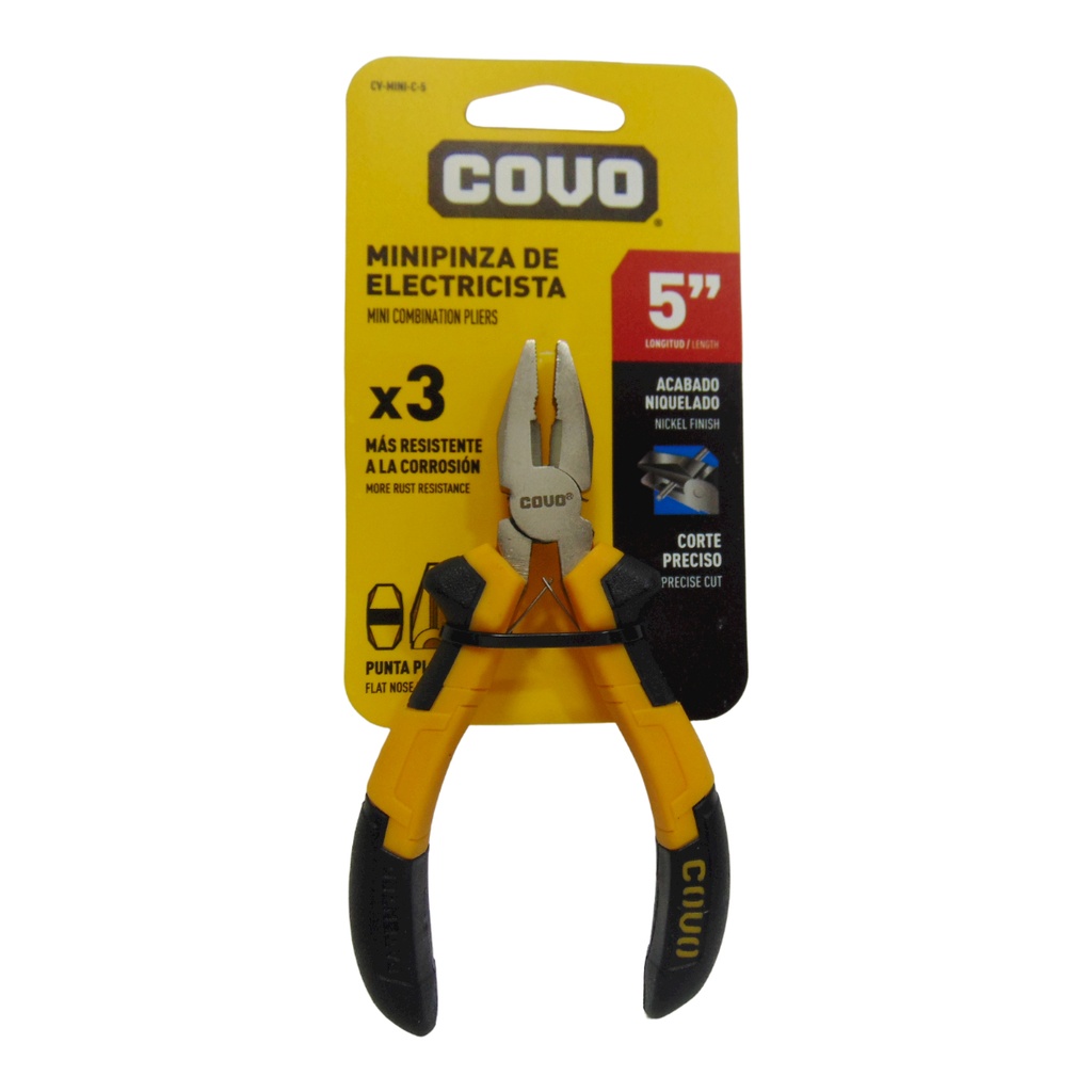MINI PINZA DE ELECTRICISTA COVO