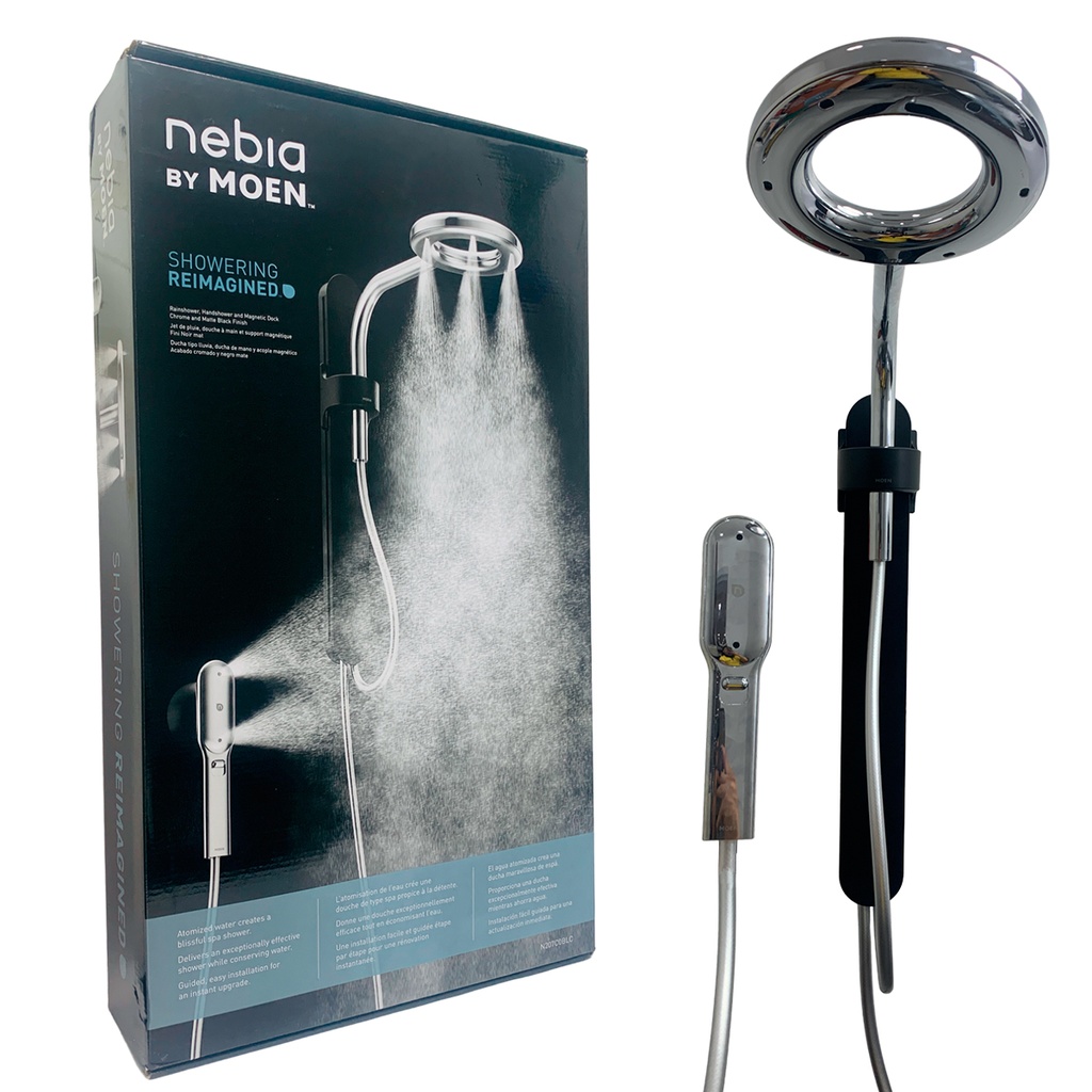 CABEZAL DE DUCHA Y DE MANO TIPO LLUVIA MOEN