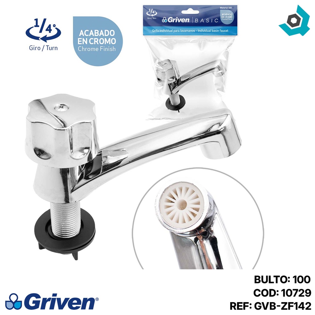 GRIFERIA INDIVIDUAL PARA LAVAMANOS GRIVEN BASIC