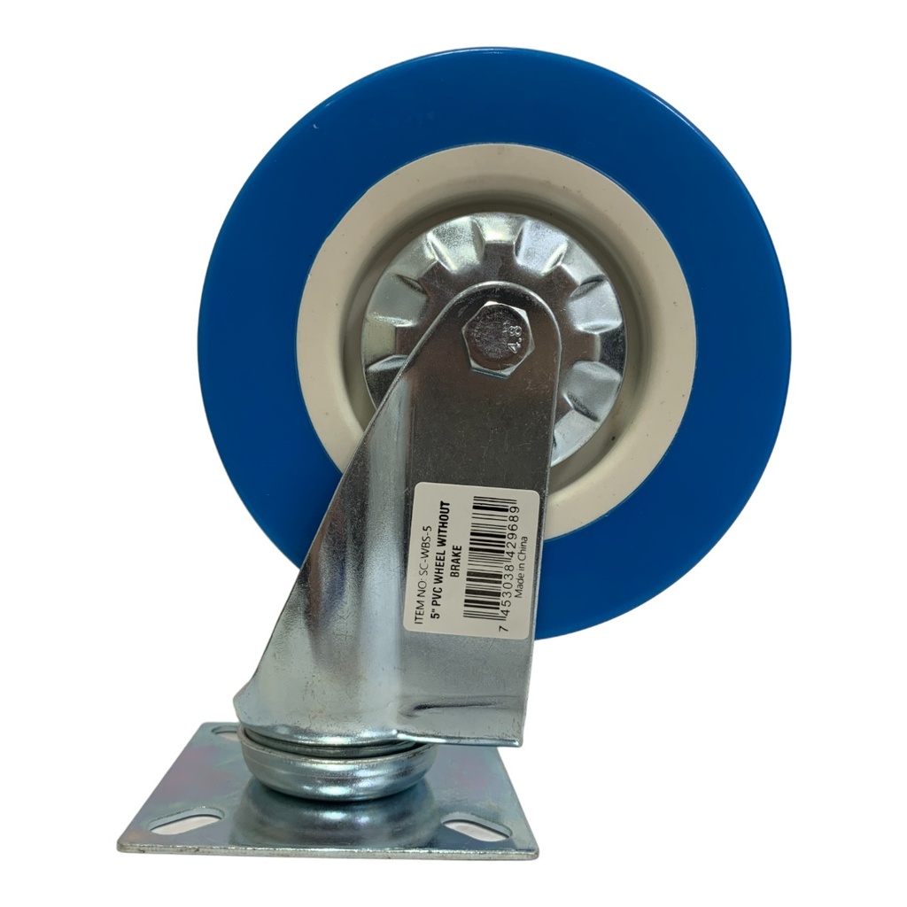 RUEDA DE PVC 5" SIN FRENO SECURITY