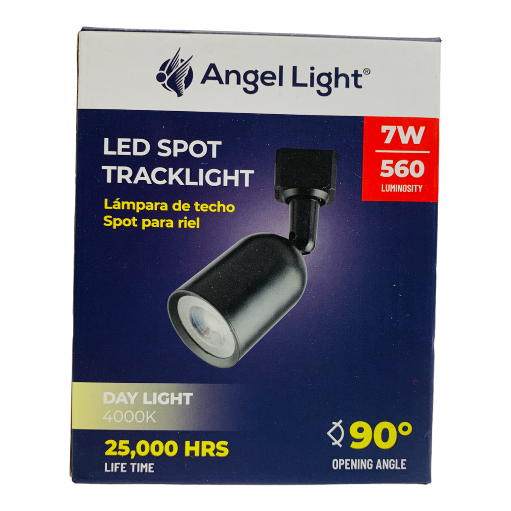LAMPARA DE TECHO SPOT PARA RIEL 7W COLOR NEGRO ANGEL LIGHT