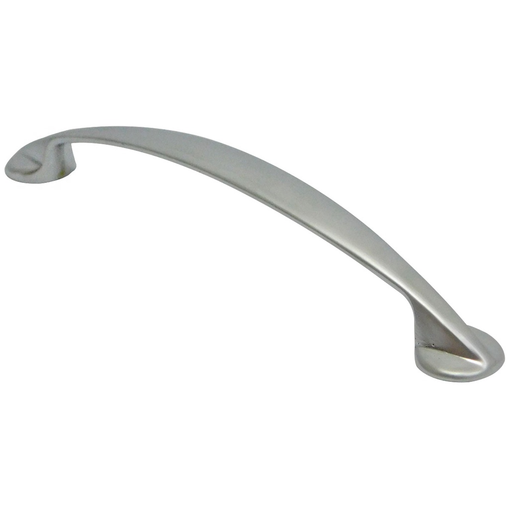 TIRADOR PARA MUEBLES 128MM PLATEADO MATE