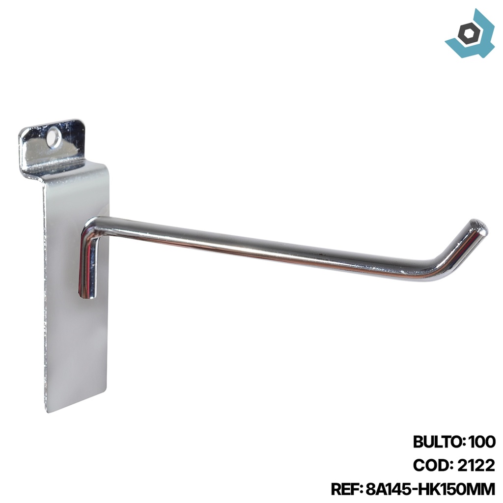 GANCHO RECTO 150MM PARA COLGAR