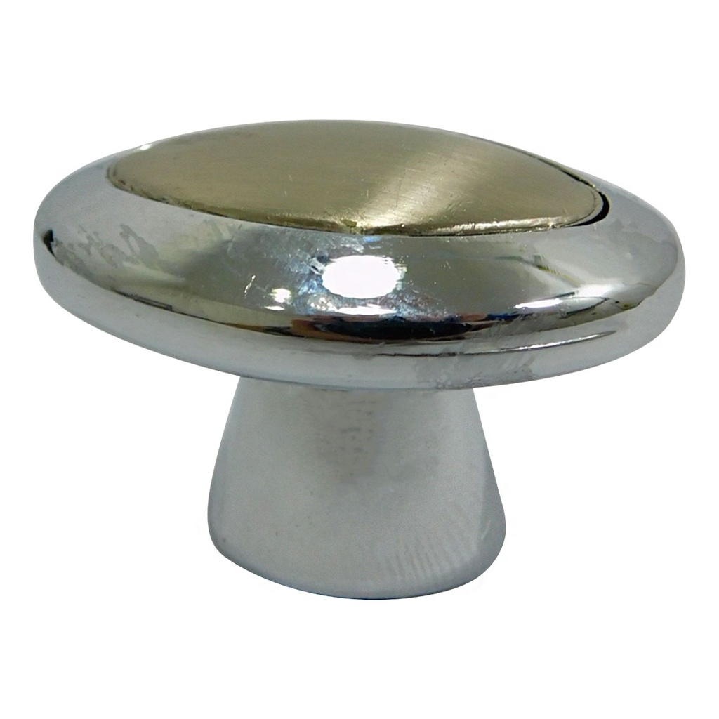 TIRADOR PARA MUEBLES DE BOTON CROMADO