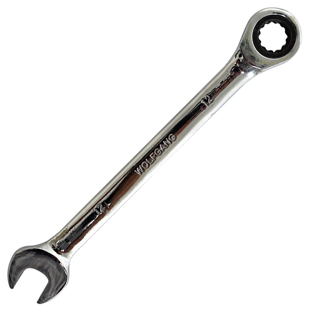 LLAVE COMBINADA 12MM CON RATCHET FIJO WOLFGANG