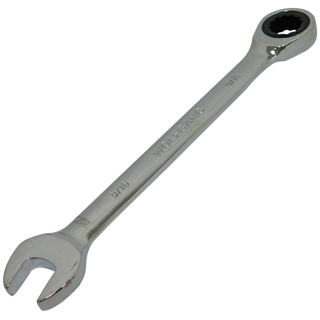 LLAVE COMBINADA 9/16" CON RATCHET FIJO WOLFGANG